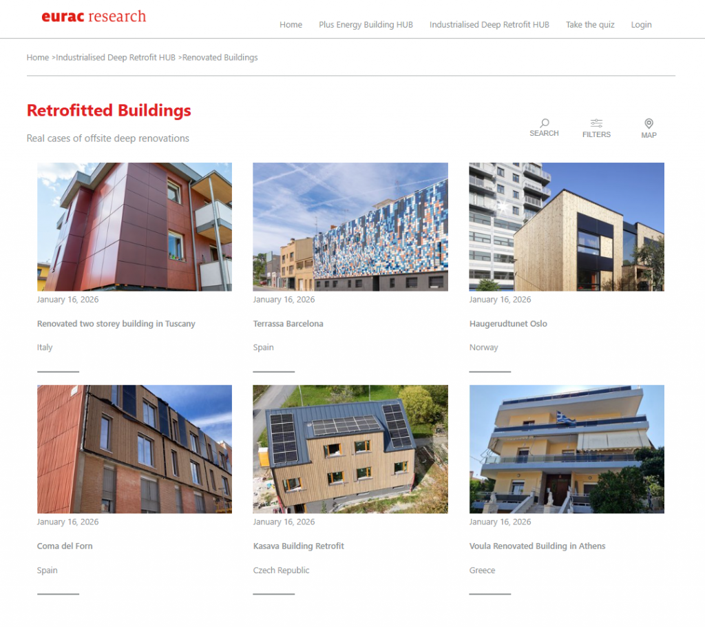 Repository of Industrialised deep retrofit cases